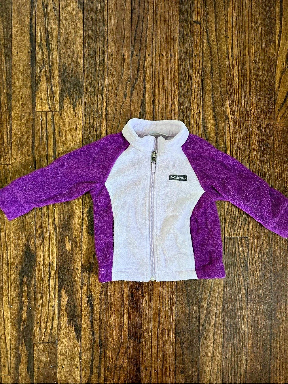Columbia Infant/Toddler Benton Springs Fleece Jacket Purple & White